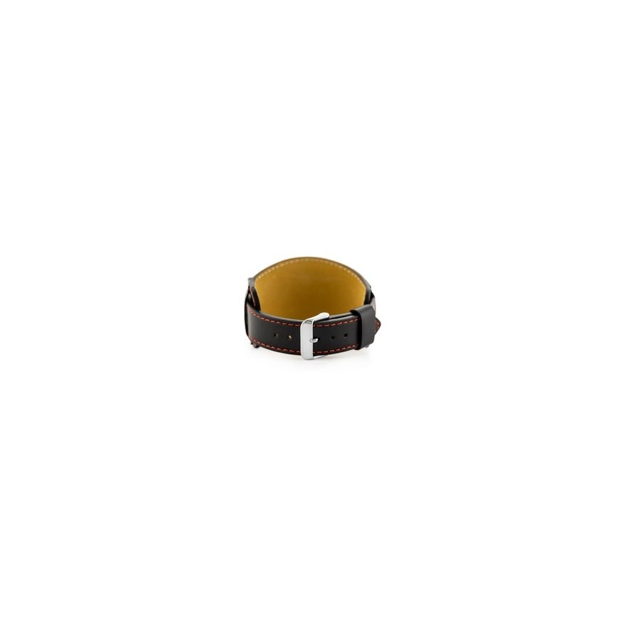 Pacific W48 leather watch strap - PREMIUM - camel/white - 24mm