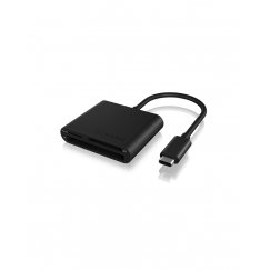 ICY BOX IB-CR301-C3 кардридер USB 3.2 Gen 1 (3.1 Gen 1) Type-C Черный