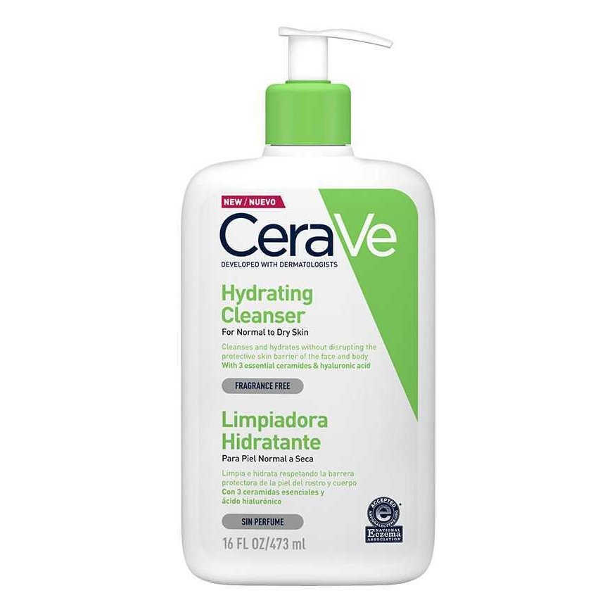 Cerave niisutav näo- ja kehapesugeel normaalsele ja kuivale nahale, 473 ml – 2