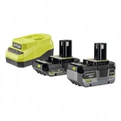 Ryobi One+ 2.0Ah + 4.0Ah + charger RC18120A-242X