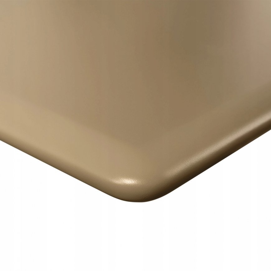 Spacetronik MDF countertop painted by hand 160x80x2.5 champagne color