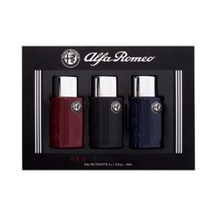 Blue Alfa Romeo Black, Black, Blue, Red Eau De Toilette 40ml for Men