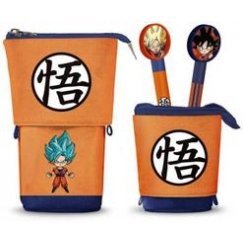 Karactermania Dragon Ball Super komplekt: pastapliiats + pliiats + 3 kustutuskummit.