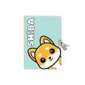 Itotal Shiba Diary, A5, with lock Itotal Shiba Diary, A5, with lock