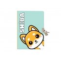 Itotal Shiba Diary, A5, with lock Itotal Shiba Diary, A5, with lock