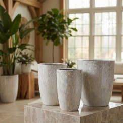 Mondex Since 1986 NEVA MARBLE 3 keramikos dangtelių komplektas 37x37x47/30x30x43/24x24x40cm BIG