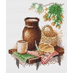 Beldizart ristipistoin ompelusarja "Yksinkertaiset lounaasi" 13 * 11 cm SM-1239
