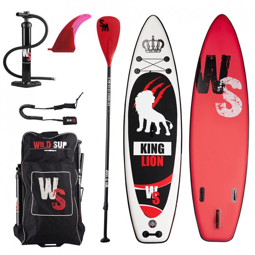 Inflatable paddle board WILDSUP "KING LION" 11.5', 350 x 90 x 15 cm, 22 psi, Double layer