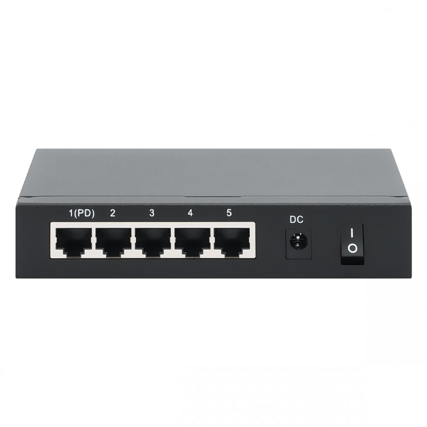 Intellinet PoE-Powered 5x Gigabit Gigabit Ethernet (10/100/1000) Power over Ethernet -tuki musta