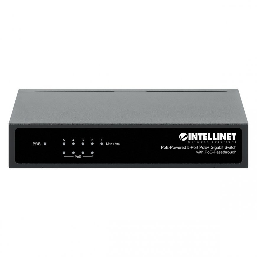 Intellinet PoE-Powered 5x Gigabit Gigabit Ethernet (10/100/1000) Power over Ethernet -tuki musta – 2