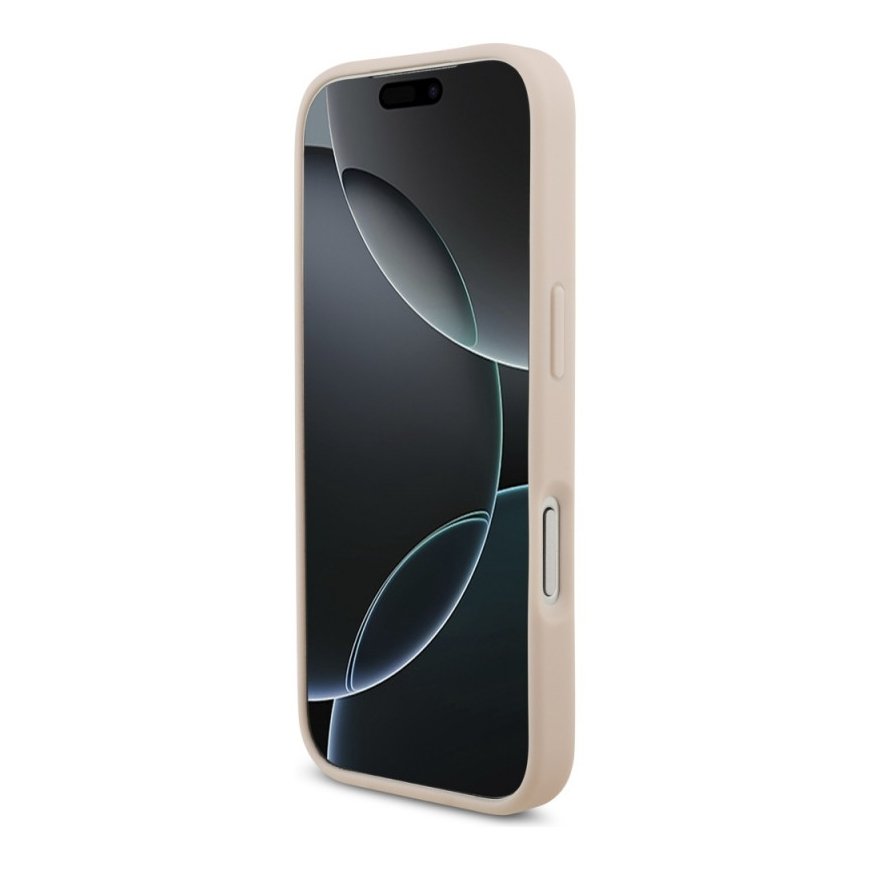 Guess perforoitu 4G „MagSafe“ -kuori, suunniteltu „iPhone 17 Pro Max“, vaaleanpunainen
