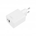FIXED Mini USB-C/USB Travel Charger 45W, white