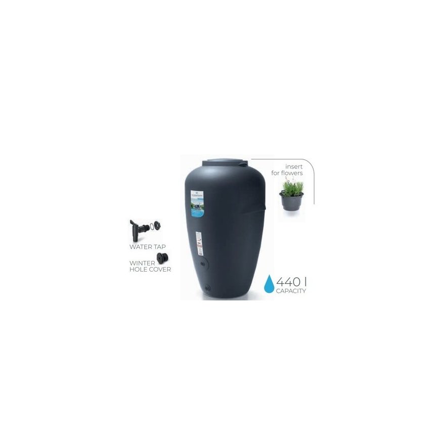 Prosperplast WATERFORM Aquacan Rain Barrel Anthracite - Capacity [l]: 440