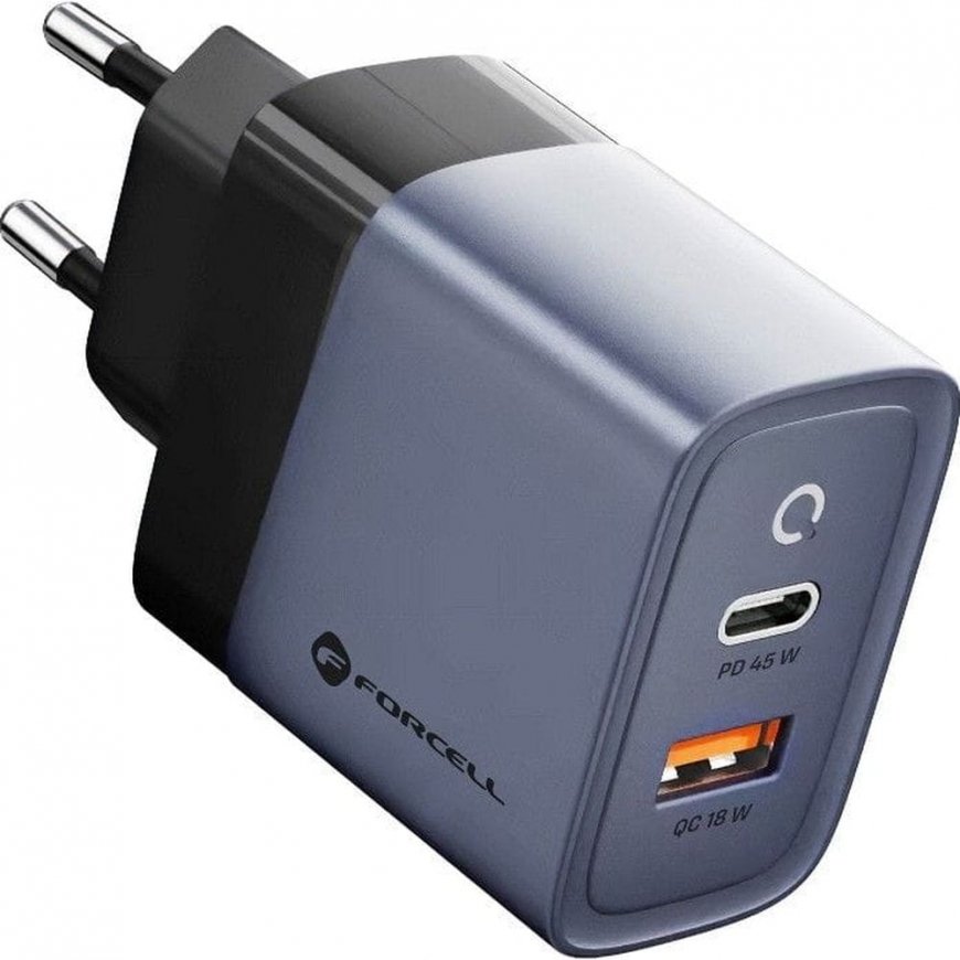 Forcell Lādētājs Forcell F-Energy (1xUSB-C 1xUSB