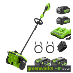 Greenworks SS3002A2X Snow Blower 2x24 V 4x4.0 Ah Battery.