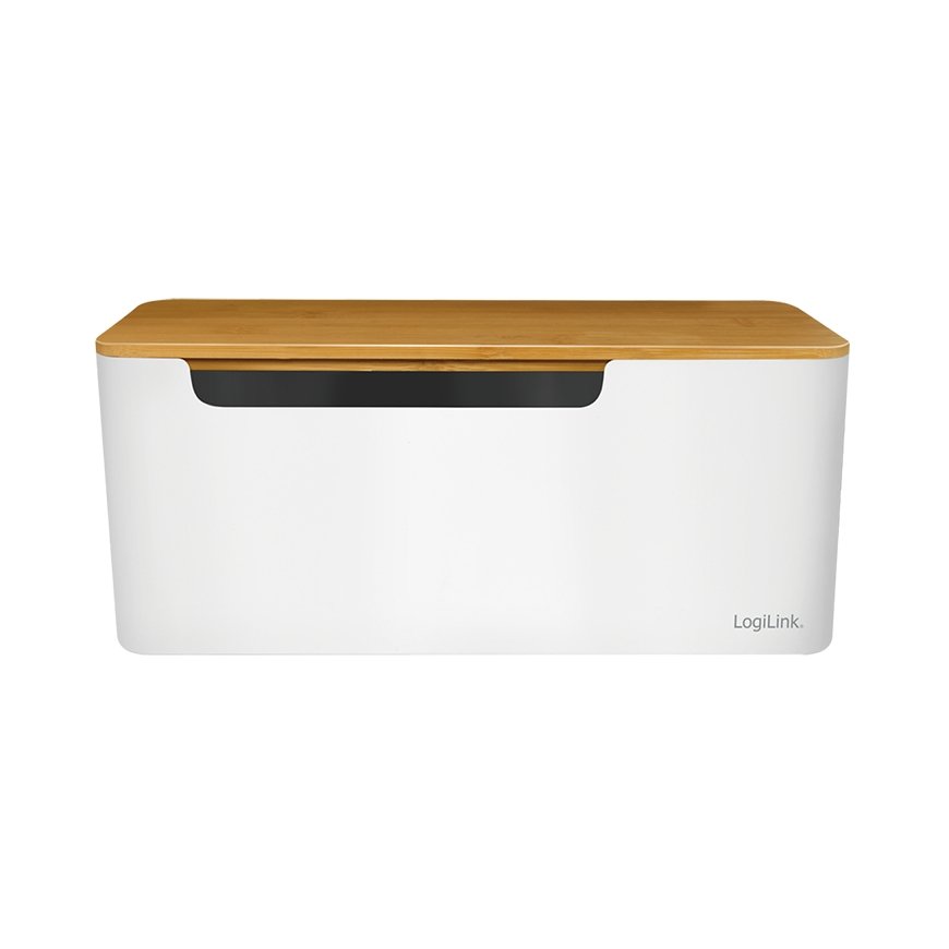 LogiLink KAB0075 - Logitech Kabelbox mit Bambus-Deckel – 2