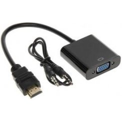 Spacetronik HDMI to VGA + audio converter SPH-VA02, black