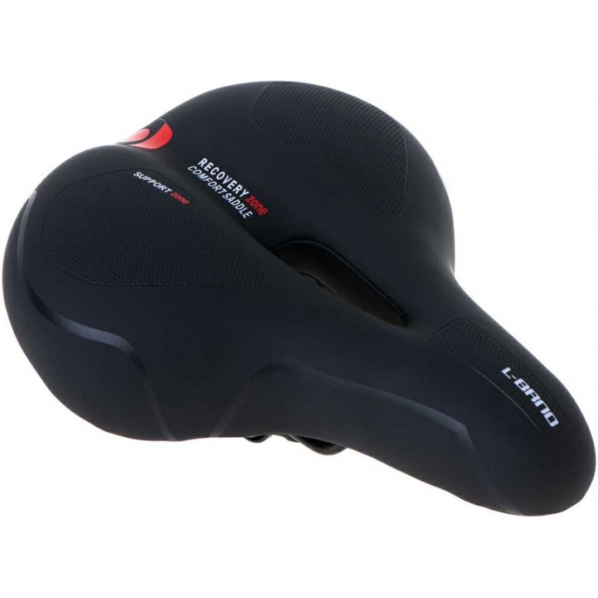 L-BRNO Sport Bike Seat Comfortable Foam Elastic LED Light