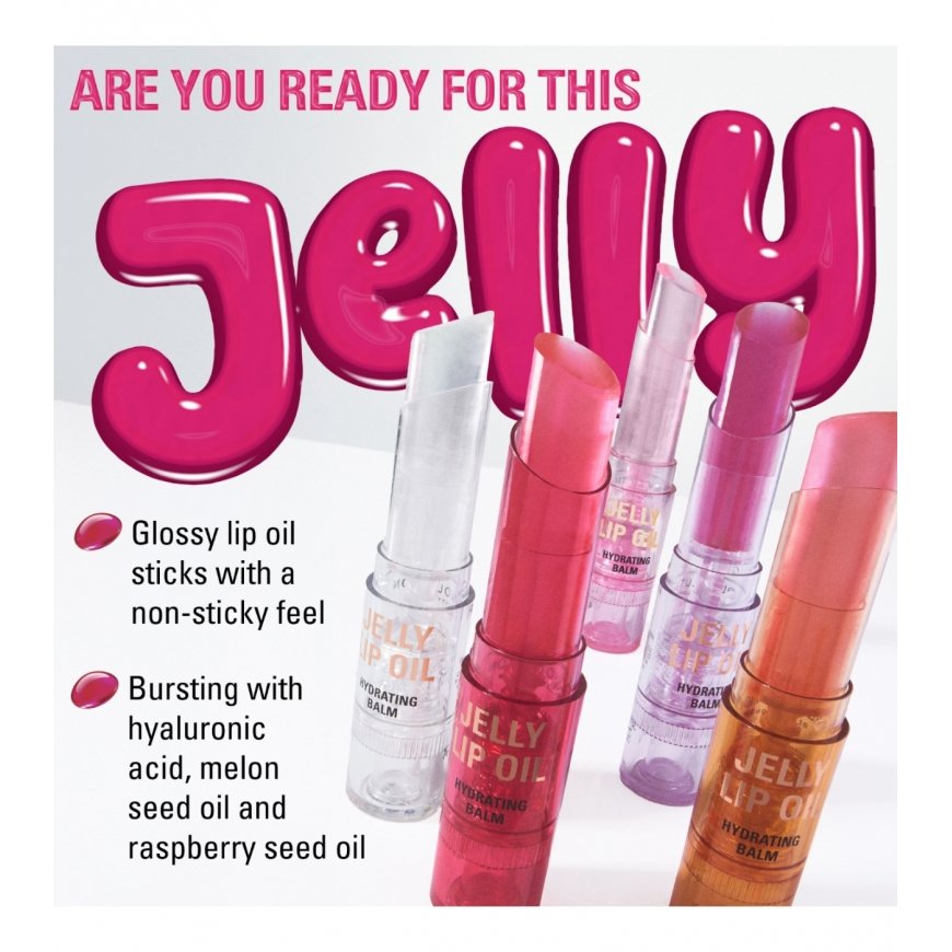 „Revolution Make Up Jelly“ lūpų balzams „Oil Hydrating Balm“ ar saldējumu un persiku eļļu, 2 gb., 4 g