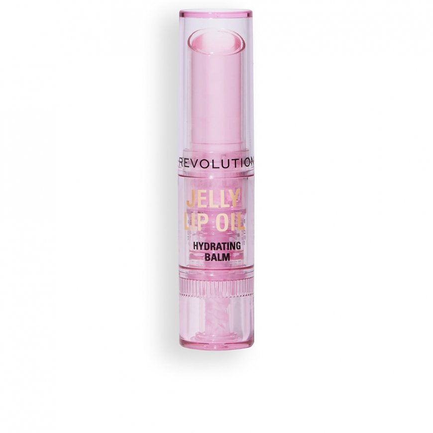 „Revolution Make Up Jelly“ lūpų balzams „Oil Hydrating Balm“ ar saldējumu un persiku eļļu, 2 gb., 4 g – 2
