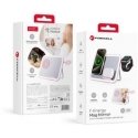 Forcell F-ENERGY Mag Mirror 3 in 1 15W bezvadu lādētājs, saderīgs ar „MagSafe“ / „Apple Watch“ / „Samsung Watch“ / „Airpods“, ro Forcell F-ENERGY Mag Mirror 3 in 1 15W bezvadu lādētājs, saderīgs ar „MagSafe“ / „Apple Watch“ / „Samsung Watch“ / „Airpods“, ro