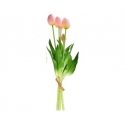 Springos Mondex Since 1986R VIRIDIS Kunstlik lillekimp 5 roosast tulpist, 40 cm Springos Mondex Since 1986R VIRIDIS Kunstlik lillekimp 5 roosast tulpist, 40 cm