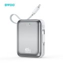 BWOO power bank P77 45W, 10000 mAh with USB-C and Lightning cabl BWOO power bank P77 45W, 10000 mAh with USB-C and Lightning cabl