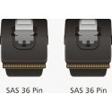 DeLOCK M/M SAS Cable 0.1 m Black, Red DeLOCK M/M SAS Cable 0.1 m Black, Red