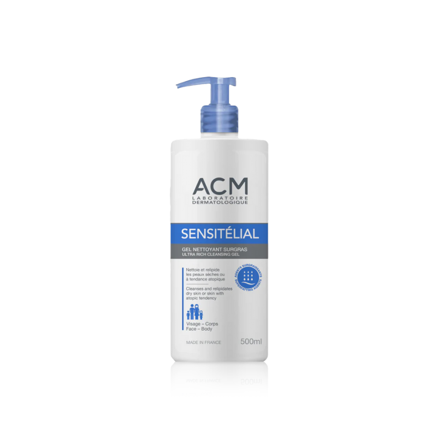 Laboratoire ACM, Sensitelial, Cleansing, Shower Gel, Very Dry To