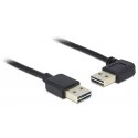DeLOCK 5m USB 2.0 A m/m 90° USB kabelis USB A Juoda DeLOCK 5m USB 2.0 A m/m 90° USB kabelis USB A Juoda