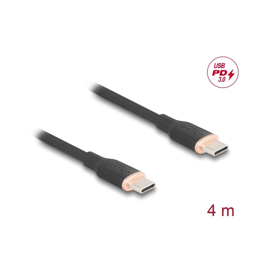 DeLOCK 81240 USB kabelis USB 2.0 4 m USB C Melns – 2