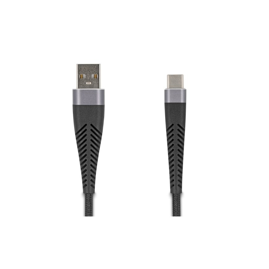 DeLOCK 81121 USB-kaabel USB 2.0 1 m USB A USB C Söehall, Must – 2