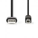Nedis CCGL60101BK20 USB-kaabel USB 2.0 2 m USB A USB B Must Nedis CCGL60101BK20 USB-kaabel USB 2.0 2 m USB A USB B Must