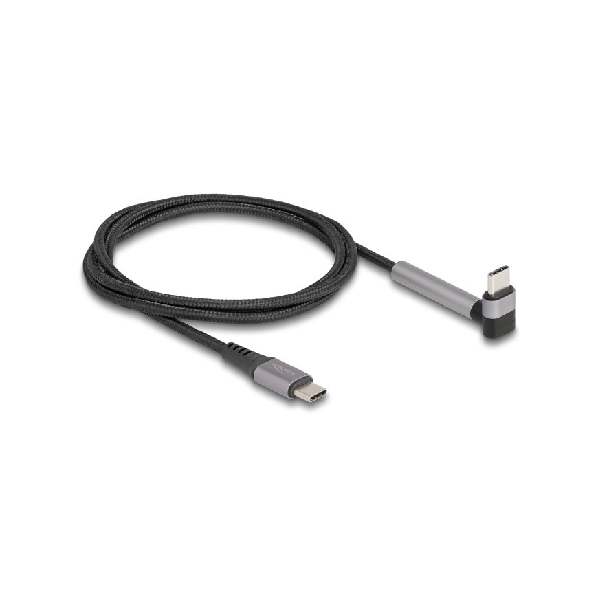 DeLOCK 81172 USB kabelis USB 2.0 1,5 m USB C Juoda, Pilka