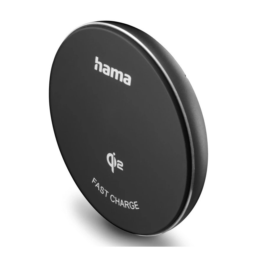 Hama 00201735 mobile device charger Smartphone Black USB Wireless charging Fast charging Indoor