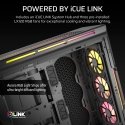 Corsair iCUE LINK 5000T LX RGB „Midi Tower“ Juoda Corsair iCUE LINK 5000T LX RGB „Midi Tower“ Juoda