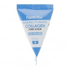 FarmStay Collagen Baking Powder Pore Scrub 1 pcs*7 ml Sejas kopšanas līdzeklis