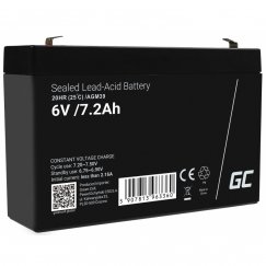 Green Cell AGM39 įkraunama baterija Rūgštinis akumuliatorius (VRLA) 7200 mAh 6 V