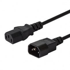 Savio CL-99 virtajohto musta 1,2 m C14 liitin C13 liitin