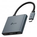 TP-Link UH3020C хаб-разветвитель USB Type-C 5000 Мбит/с Серый TP-Link UH3020C хаб-разветвитель USB Type-C 5000 Мбит/с Серый