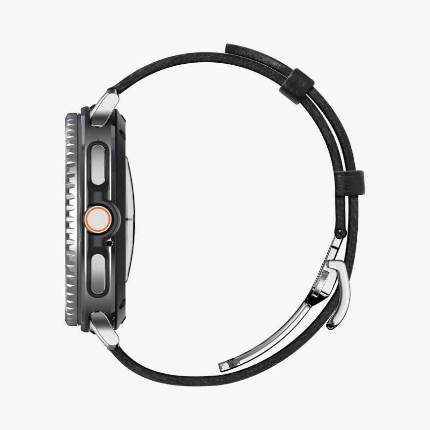 Spigen Enzo Ремешок Черный Натуральная кожа – 4