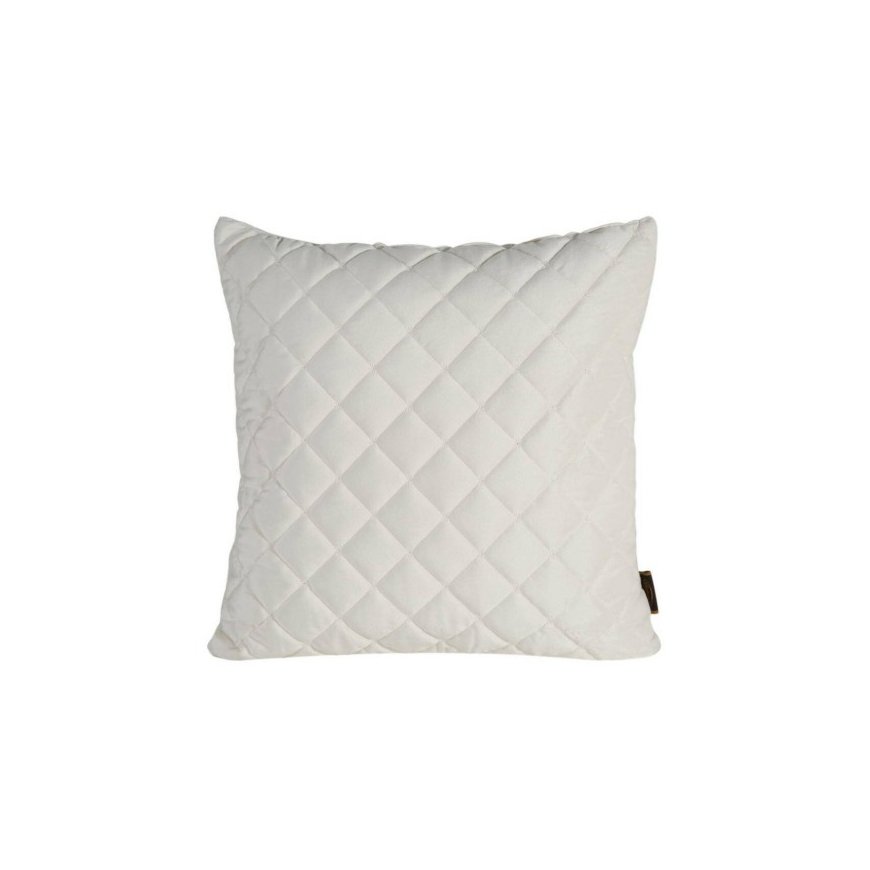 Eurofirany RIA1 Velvet pillowcase, quilted in a traditional sewing style, 45X45 cm, color: cream
