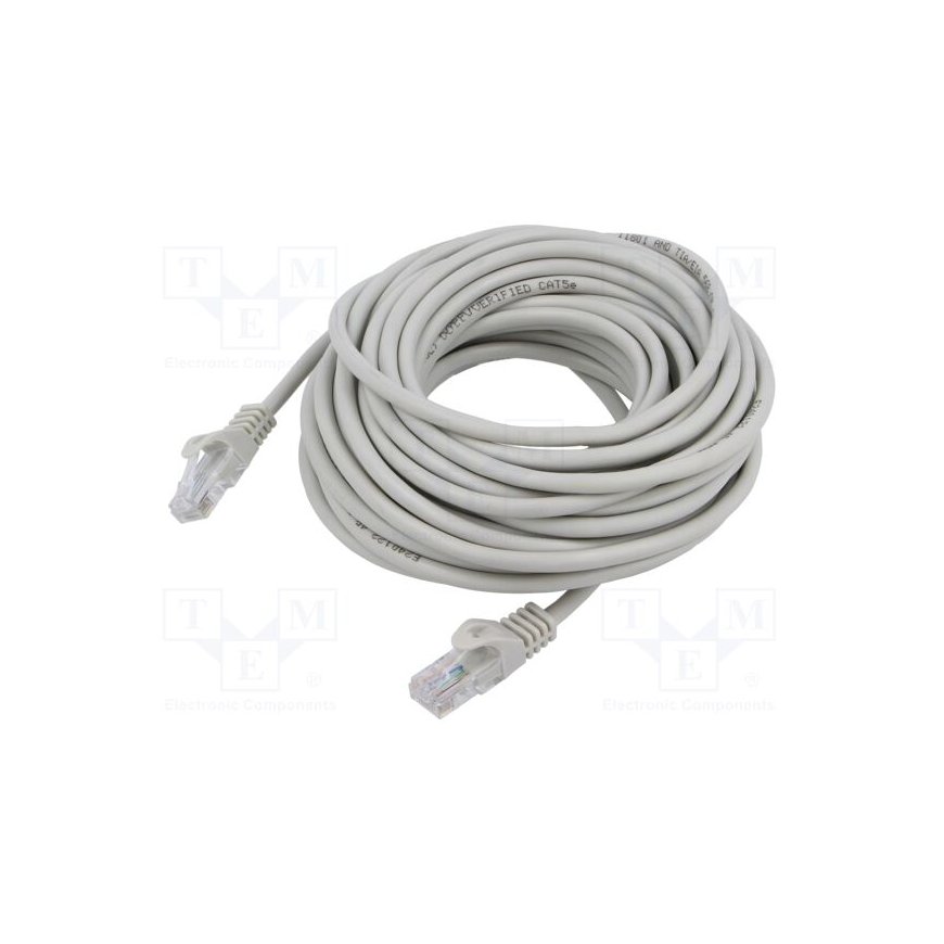 Art OEM Ethernet connection cable UTP 5e 10m - gray