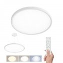 „Solight“ LED-valaisin kaukosäätimellä „Estela Valkoinen UGR“, 40 W, 4300 lm, 40 cm, UGR 19, ripustettava ja pinnalle asennettav „Solight“ LED-valaisin kaukosäätimellä „Estela Valkoinen UGR“, 40 W, 4300 lm, 40 cm, UGR 19, ripustettava ja pinnalle asennettav