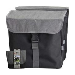 Kaksinkertainen takasatelippukori pyörälle, 40 l, XQMAX