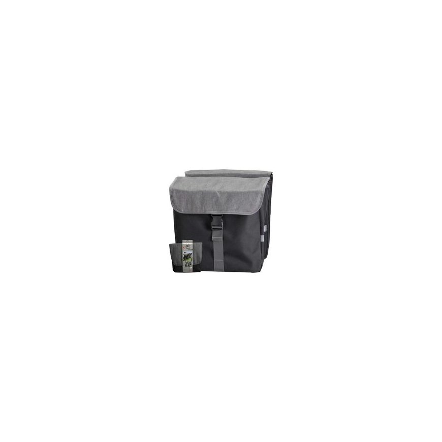Kaksinkertainen takasatelippukori pyörälle, 40 l, XQMAX