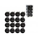 Vilde Christmas Tree Ornaments Black Shatterproof 5 cm 16 pcs. Vilde Christmas Tree Ornaments Black Shatterproof 5 cm 16 pcs.