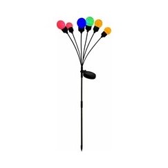 Saska Garden SUN LAMP COLORFUL BALLS DANCING IN THE WIND 6 LED 75cm XXL