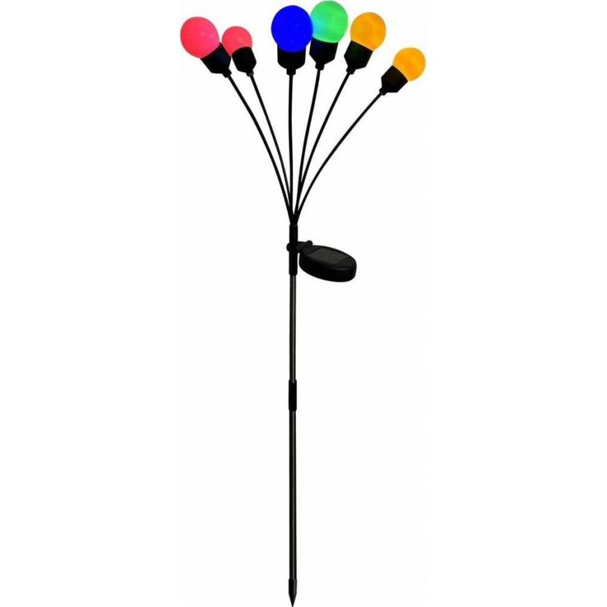 Saska Garden SAULĒS LEMPAS SPALVINGI KAMULI ŠOKO VĒJA 6 LED 75cm XXL – 2