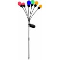 Saska Garden SAULĒS LEMPAS SPALVINGI KAMULI ŠOKO VĒJA 6 LED 75cm XXL Saska Garden SAULĒS LEMPAS SPALVINGI KAMULI ŠOKO VĒJA 6 LED 75cm XXL